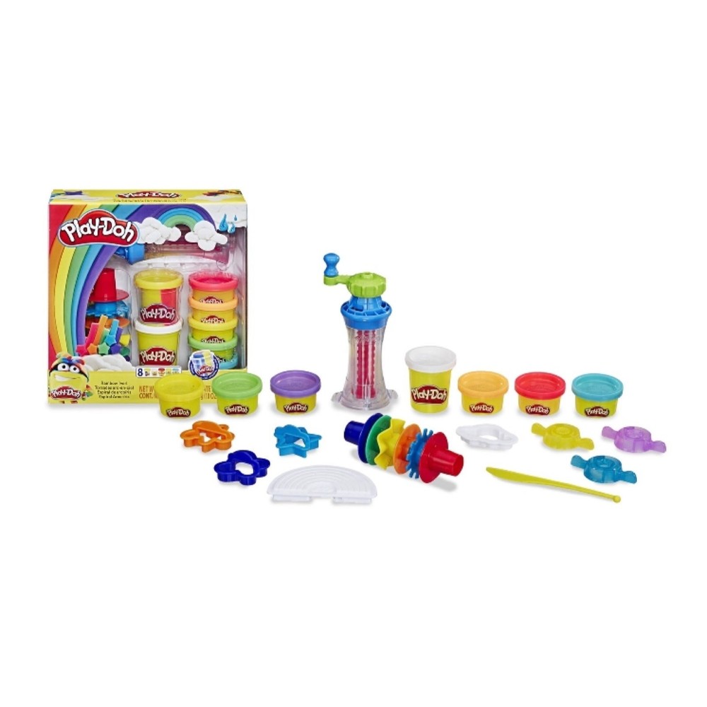 Play-Doh Rainbow Twirl 17-Piece Set with 8 Modeling Compound Colors